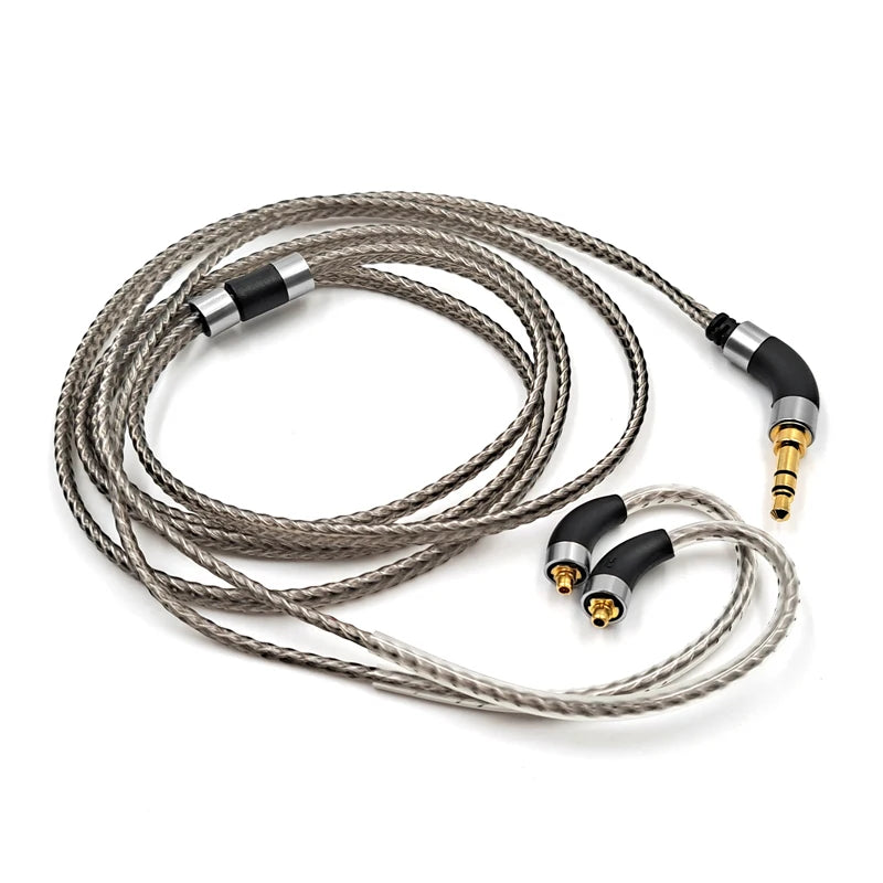 Silver Plated Audio Cable For FiiO FH3 FX15 JD7 FDX FH15 FH9 FH5s Pro FF5 FH11 FA7S headphones