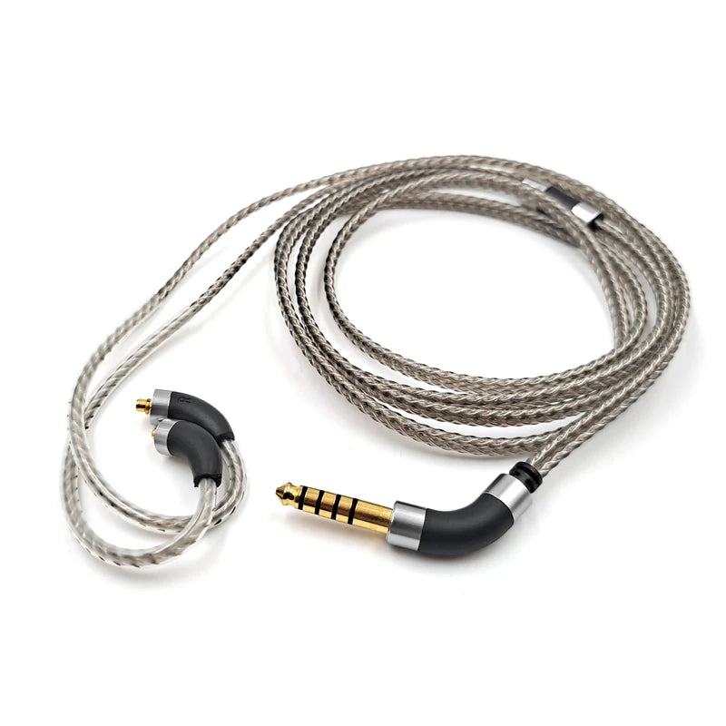 Silver Plated Audio Cable For FiiO FH3 FX15 JD7 FDX FH15 FH9 FH5s Pro FF5 FH11 FA7S headphones