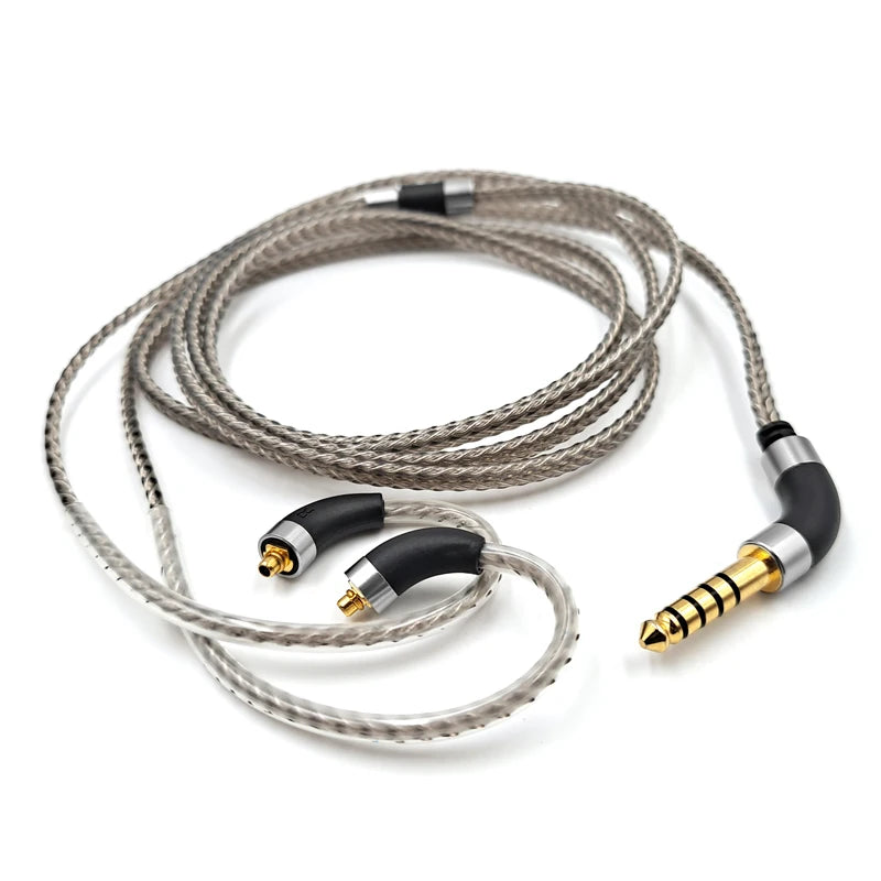 Silver Plated Audio Cable For FiiO FH3 FX15 JD7 FDX FH15 FH9 FH5s Pro FF5 FH11 FA7S headphones