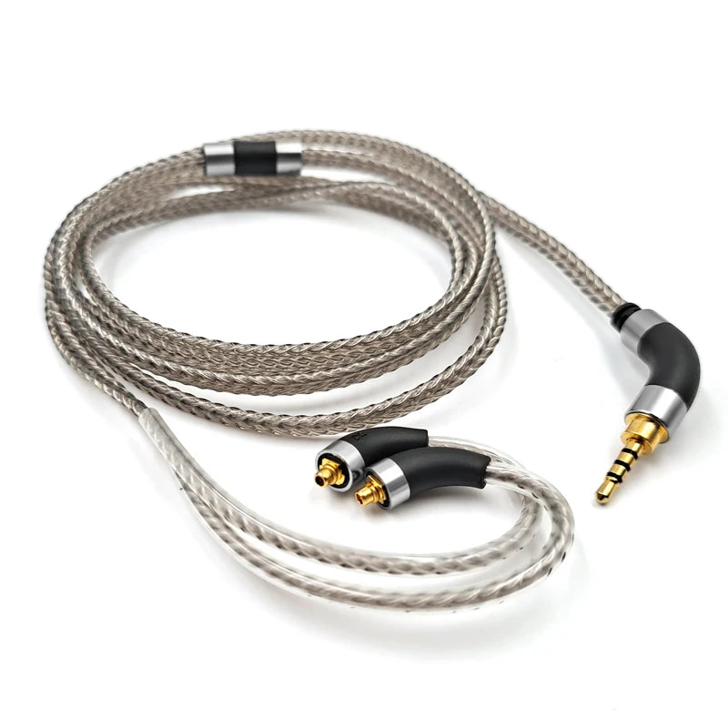 Silver Plated Audio Cable For FiiO FH3 FX15 JD7 FDX FH15 FH9 FH5s Pro FF5 FH11 FA7S headphones