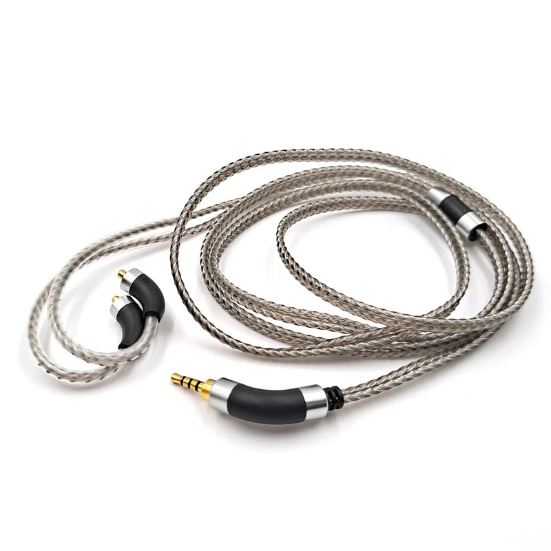 Silver Plated Audio Cable For FiiO FH3 FX15 JD7 FDX FH15 FH9 FH5s Pro FF5 FH11 FA7S headphones