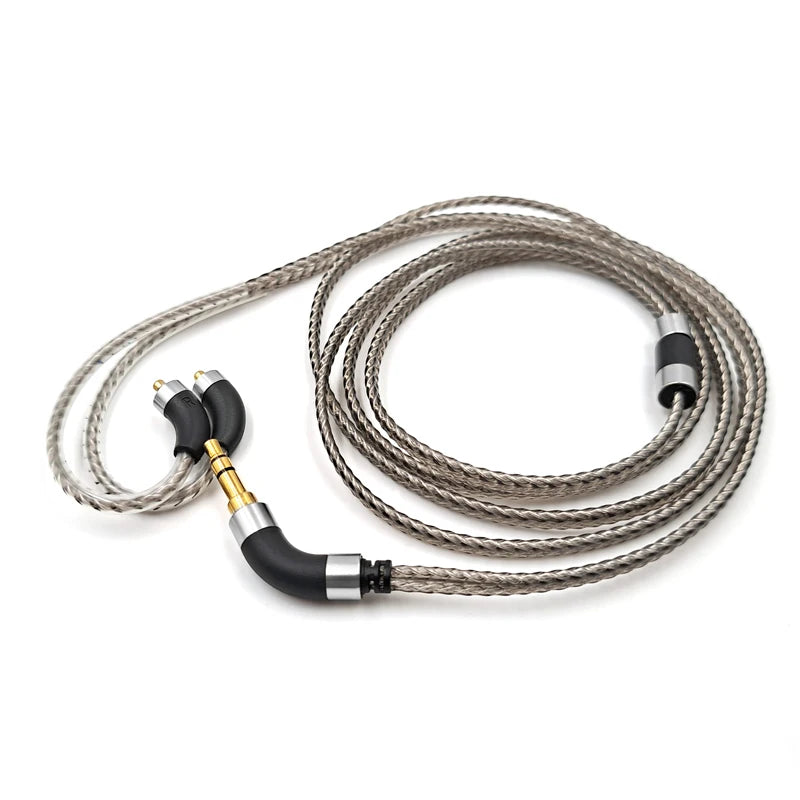 Silver Plated Audio Cable For FiiO FH3 FX15 JD7 FDX FH15 FH9 FH5s Pro FF5 FH11 FA7S headphones