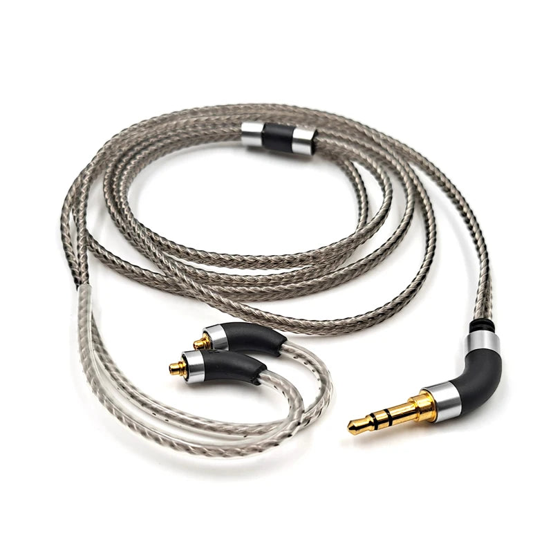 Silver Plated Audio Cable For FiiO FH3 FX15 JD7 FDX FH15 FH9 FH5s Pro FF5 FH11 FA7S headphones