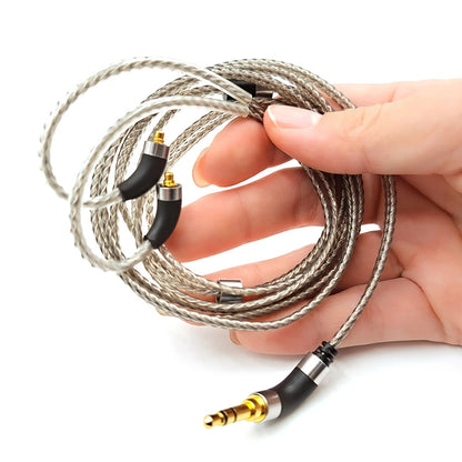 Silver Plated Audio Cable For FiiO FH3 FX15 JD7 FDX FH15 FH9 FH5s Pro FF5 FH11 FA7S headphones