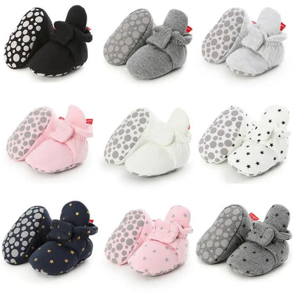 Winter New Baby Booties Boy Girl Boots Cotton Soft-Sole Non-Slip Warm Toddler First Walkers Infant Crib Shoes