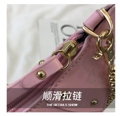 Trend Fashion 3D Dinosaur Design Rivets Pu Leather Girl's Chain Purse Shoulder Bag Tote Ladies Crossbody Mini Messenger Bag Flap