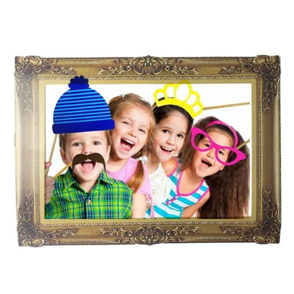 DIY Paper Picture Frame Cutouts Antique Photo Booth Props for Wedding Birthday Party Decoration Baby Shower