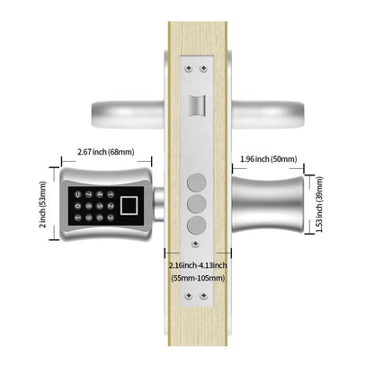 Fingerprint Smart Cylinder Lock password Biometric Electronic  door Lock with Code digital Keypad Home intelligent lock airbnb