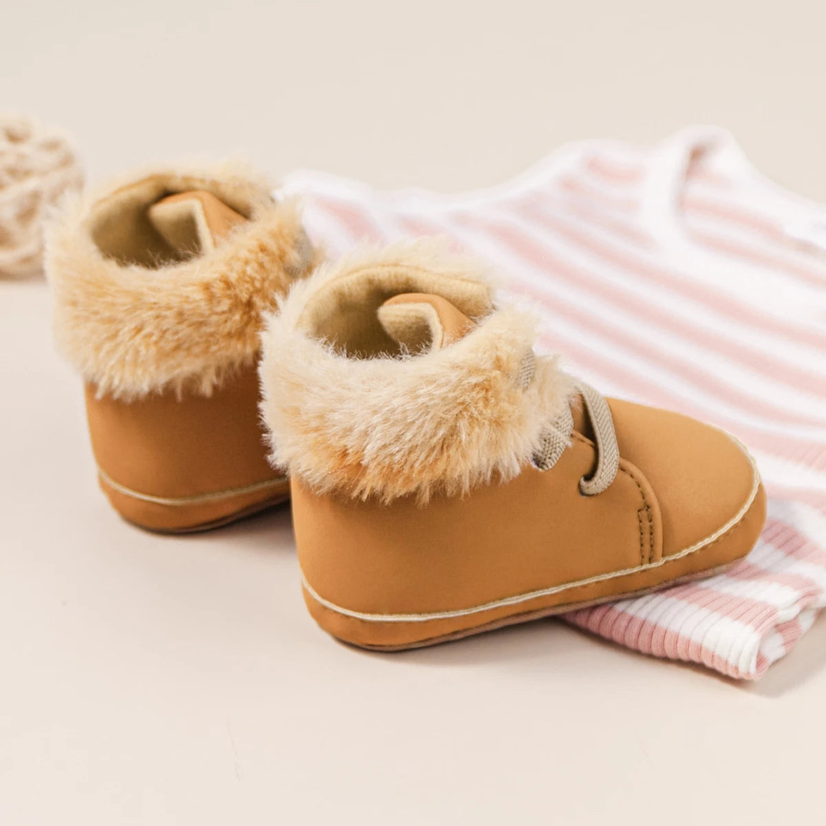 Winter New Baby Booties Boy Girl Boots Cotton Soft-Sole Non-Slip Warm Toddler First Walkers Infant Crib Shoes