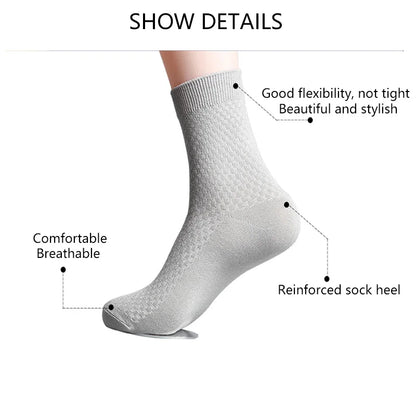 ZTOET Brand Men's Bamboo Fiber Socks New Black Business Breathable Deodorant Compression Socks Men Long Socks Big Size EU38-48