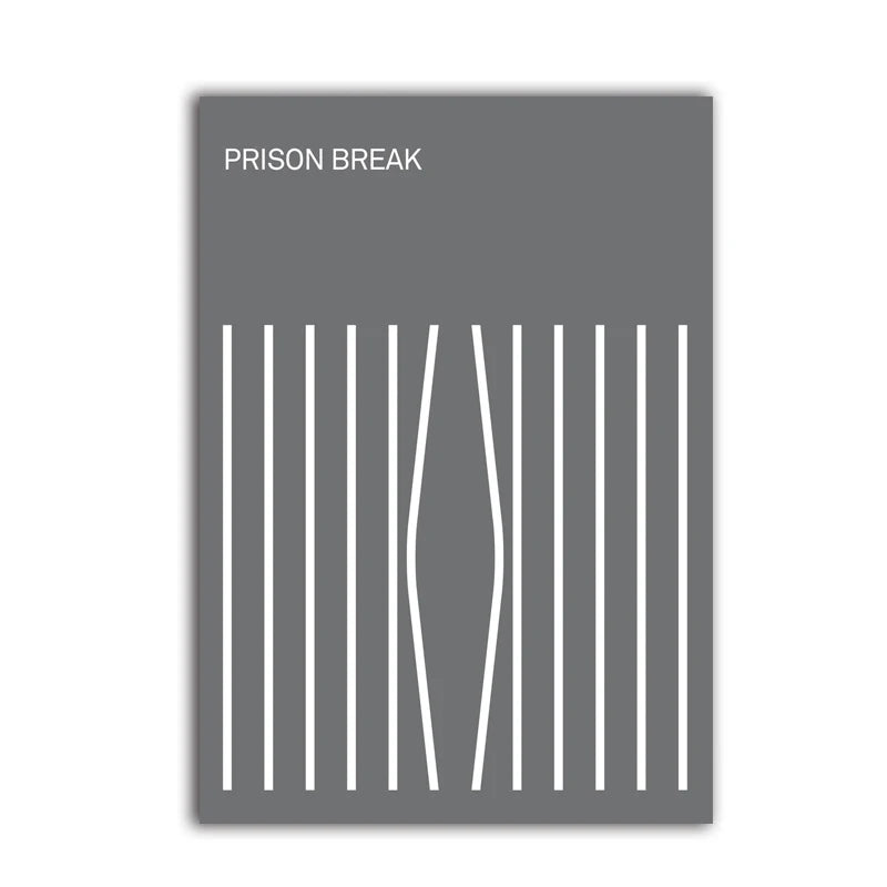 TV Series Wall Art Canvas Painting Prison Break Friends TV Theater Posters Prints Wall Decor Aesthetic Home Room Decoration