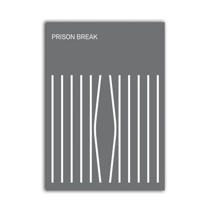 TV Series Wall Art Canvas Painting Prison Break Friends TV Theater Posters Prints Wall Decor Aesthetic Home Room Decoration