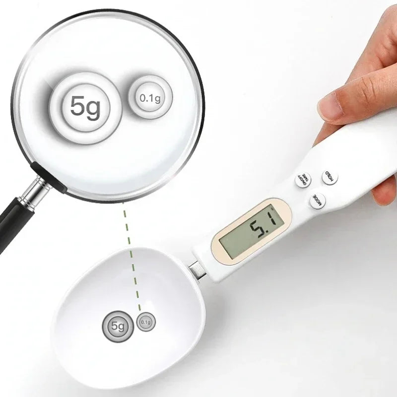 Weighing Spoon Scale Home Kitchen Tools Electronic Measuring Coffee Food Flour Powder Baking Lcd Digital Measurement