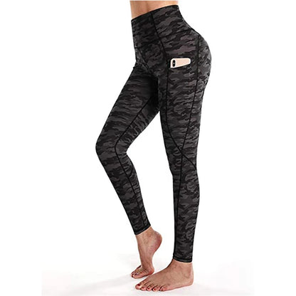 Gym Leggings Push Up Ladies Pants Sexy Printed Pocket Woman Leggins Workout Sport Scrunch Butt Seamless Fitness Legging Mujer