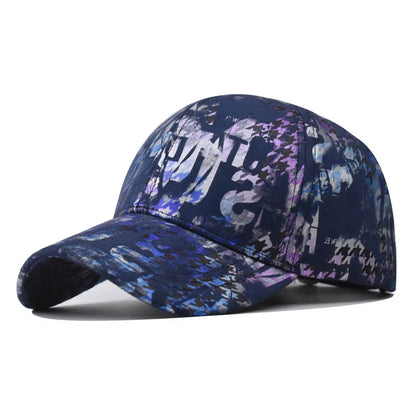 New Print Flower Baseball Caps for Men and Women Summer Sun Hat Visor Cap Adjustable Bonne Hats Gorras