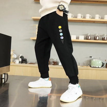 Joggers Sweatpants for Kids Boys Casual Pants Gyms Workout Track pants Spring Autumn Cotton Sportswear Teens Trousers