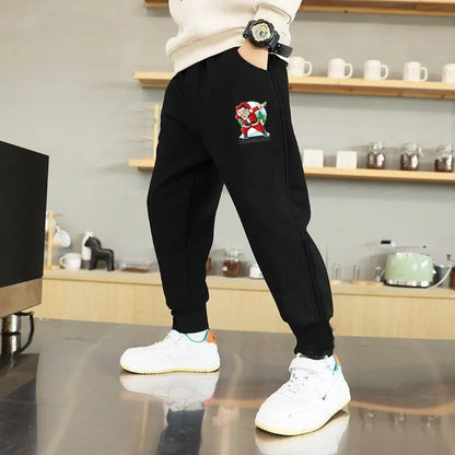 Joggers Sweatpants for Kids Boys Casual Pants Gyms Workout Track pants Spring Autumn Cotton Sportswear Teens Trousers