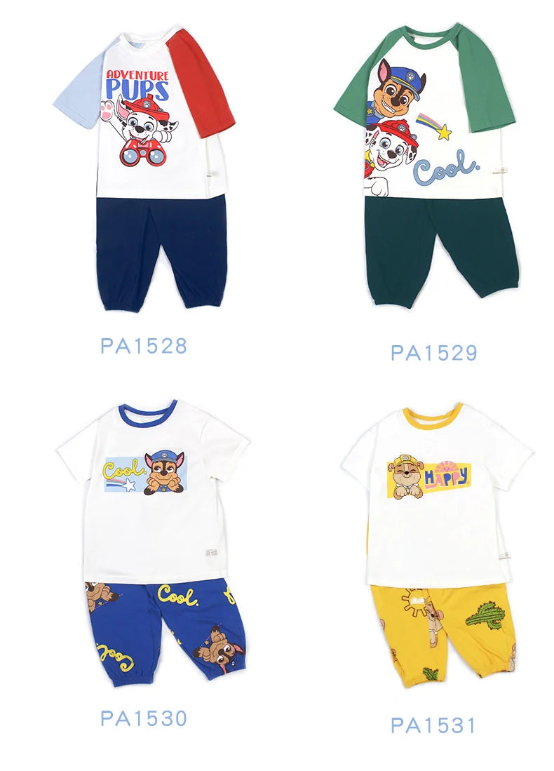 Genuine Paw Patrol Skye Chase Thin Children's Pajamas Sets Spring Summer Cartoon Students Tops Pants Kids Boys girls Sleepwear