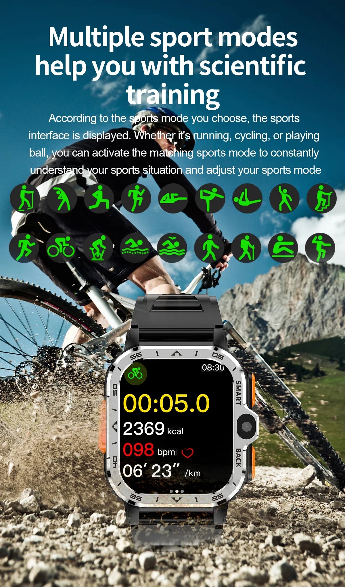 New Android Smartwatch Manufacturer GPS 4G Fitness Tracker IPS Display Video Call Dual Chip Dual System Men's Smart Watch