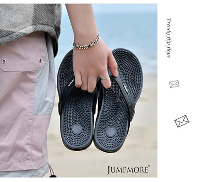 Massage Flip-flops Summer Men Slippers Beach Sandals Comfortable Men Casual Shoes Fashion Men Flip Flops Hot Sell Footwear 2023