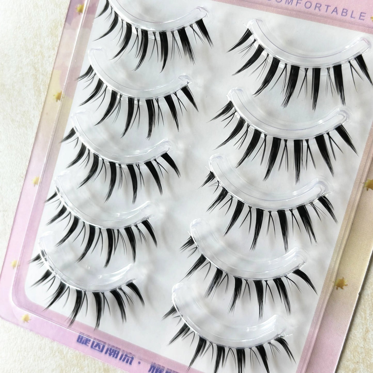 5Pairs Little Devil Eyelash Cosplay Lash Lolita Extension False Eyelashes Japanese Fairy Lolita Sweet Eyelashes Eye Makeup Tools