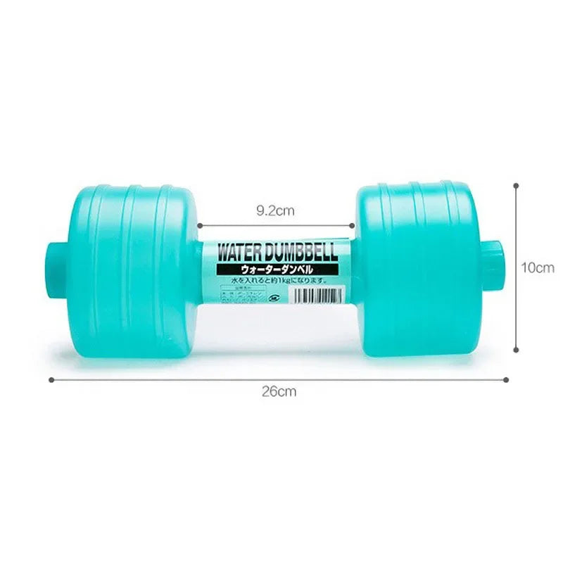 1kg Weight Loss Water Dumbbell Adjustable Gym Exercise Equipment Home Fitness Gym for Fitness Aquatic Barbell Gym Weight Loss