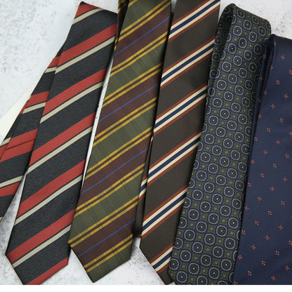 New Trendy Striped Neckties For Men Formal Silk Tie Polyester Jacquard Skinny Neck Tie Wedding Corbata 8cm Gravata Luxury Ties