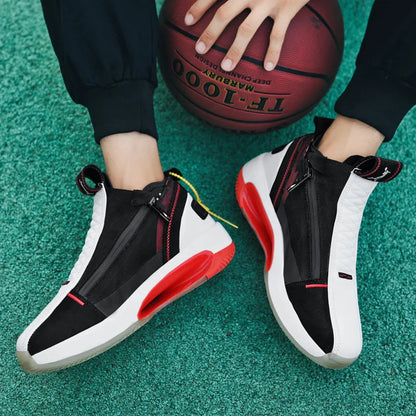 NEW Men Shoes Casual Sneakers High Top Air Basketball Tennis  Male Student Teens Light Net Breathable Running Travel Large Size