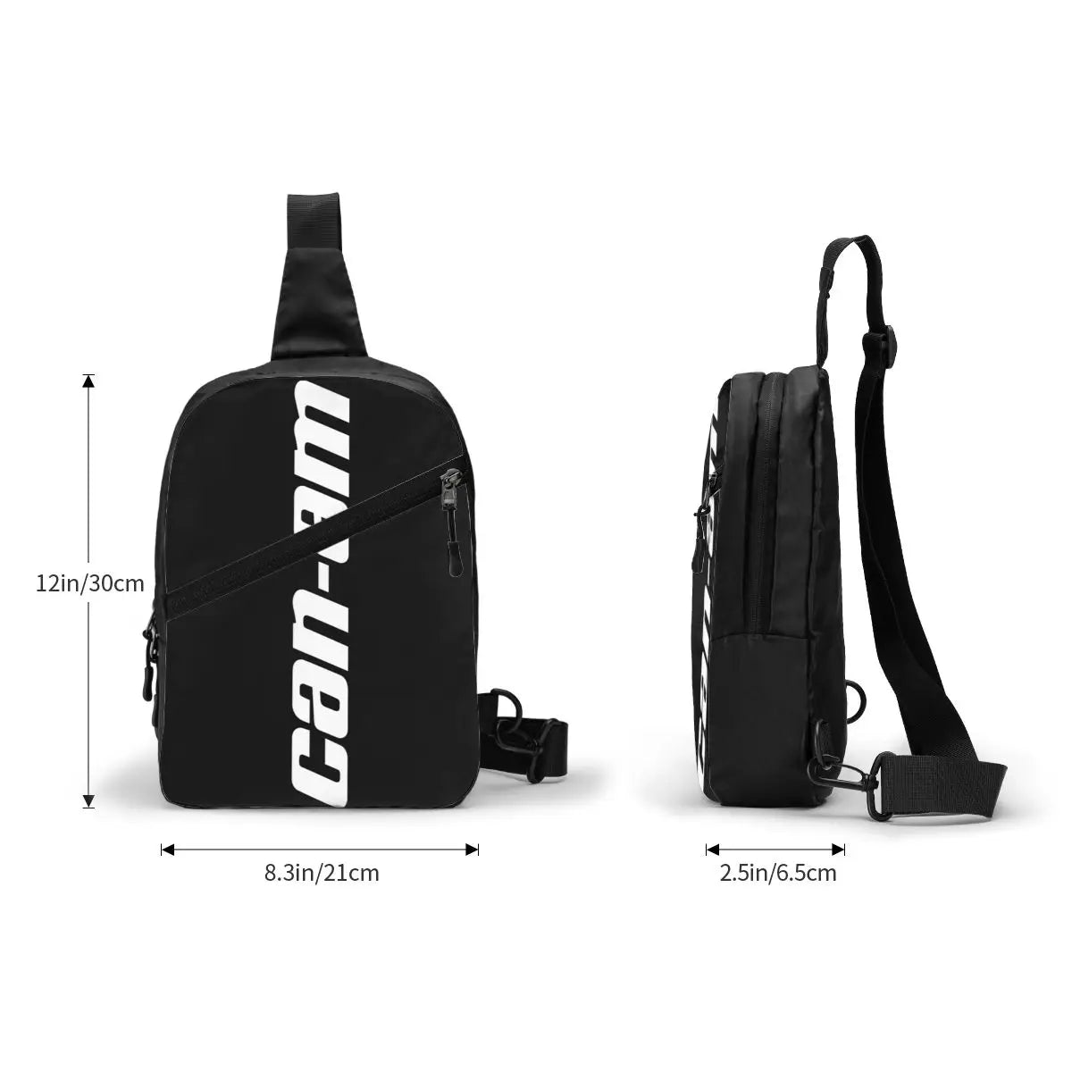 custom Motorcycle BRP Can-Am Print Sling Chest Bag Custom Crossbody Shoulder Backpack for Men Traveling Daypack