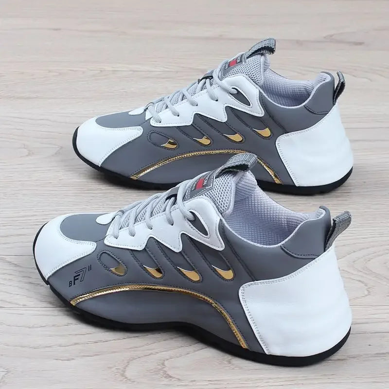 Men New Fashion Casual Sneakers for Light Soft Breathable Vulcanize Shoes High Quality Soft Leather Sneakers Zapatillas De Mujer