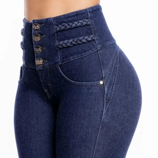 High Waist Slim Fit Stretch Skinny Jeans For Women