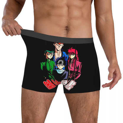 YU YU HAKUSHO Underpants Breathbale Panties Man Underwear Print Shorts Boxer Briefs