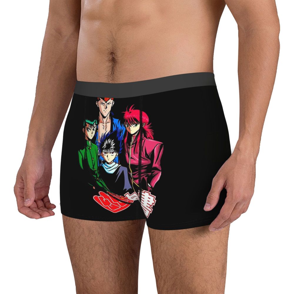 YU YU HAKUSHO Underpants Breathbale Panties Man Underwear Print Shorts Boxer Briefs