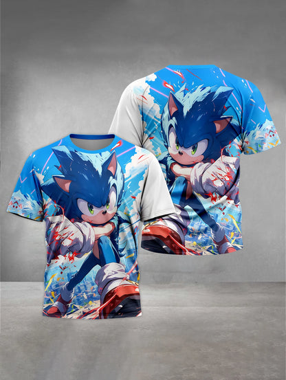 S-Sonic-the Hedgehogs 3D Print Baby Clothing 5 to 14 Years Male Outdoor Clothes for Children Boy Girl Child T-Shirt Top Shirts