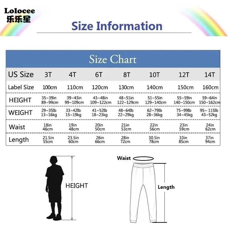 Joggers Sweatpants for Kids Boys Casual Pants Gyms Workout Track pants Spring Autumn Cotton Sportswear Teens Trousers