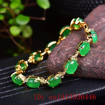 Natural Green Jade Agate LOVE Beads Bracelet Adjustable Bangle Charm Jewelry Yoga Water Drop Shell Flower Pendant Bracelet Woman