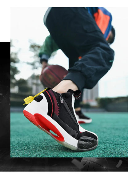 NEW Men Shoes Casual Sneakers High Top Air Basketball Tennis  Male Student Teens Light Net Breathable Running Travel Large Size