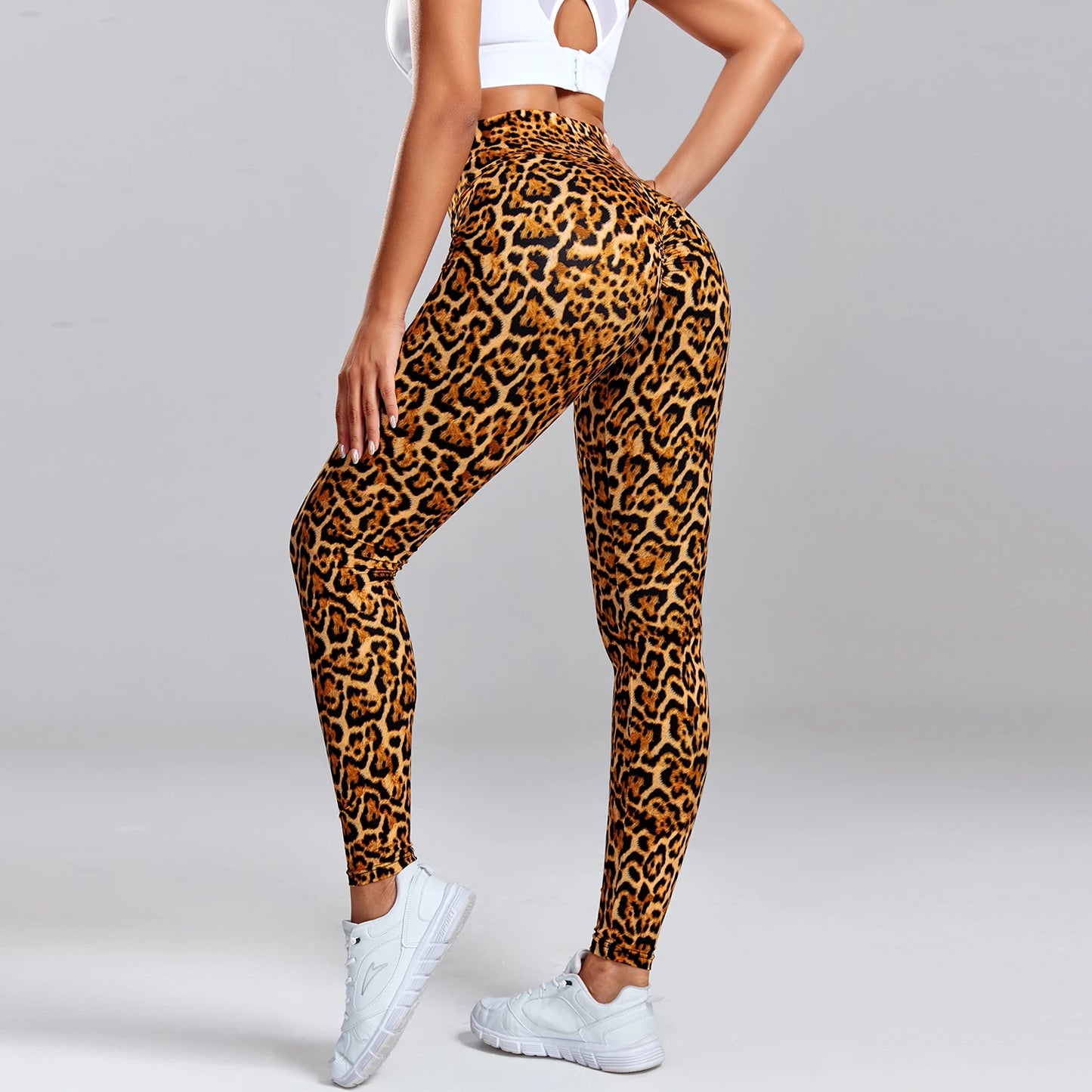 FITTOO Snakeskin Leopard Leggings Women Sanding Pencil Fitness Workout Sports Pant Female Sexy High Waist Women Leggins Push Up