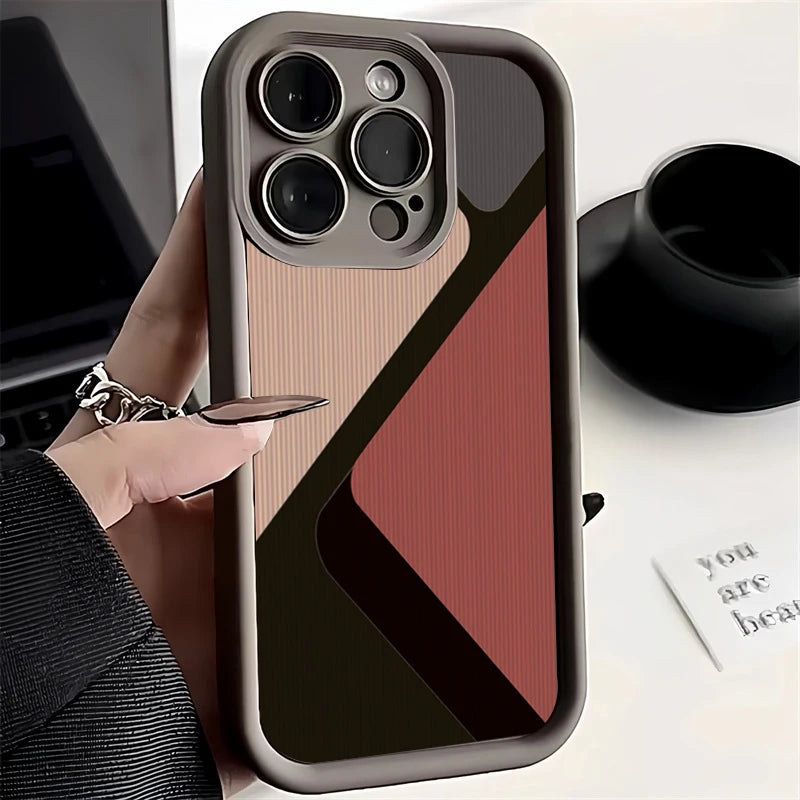 Fashion Zebra Stripe Lattice Pattern Silicone Case For Xiaomi Redmi Note 13 12 Pro Plus 5G 12S 11S 11 10S 10 Redmi 13C 12 Cover