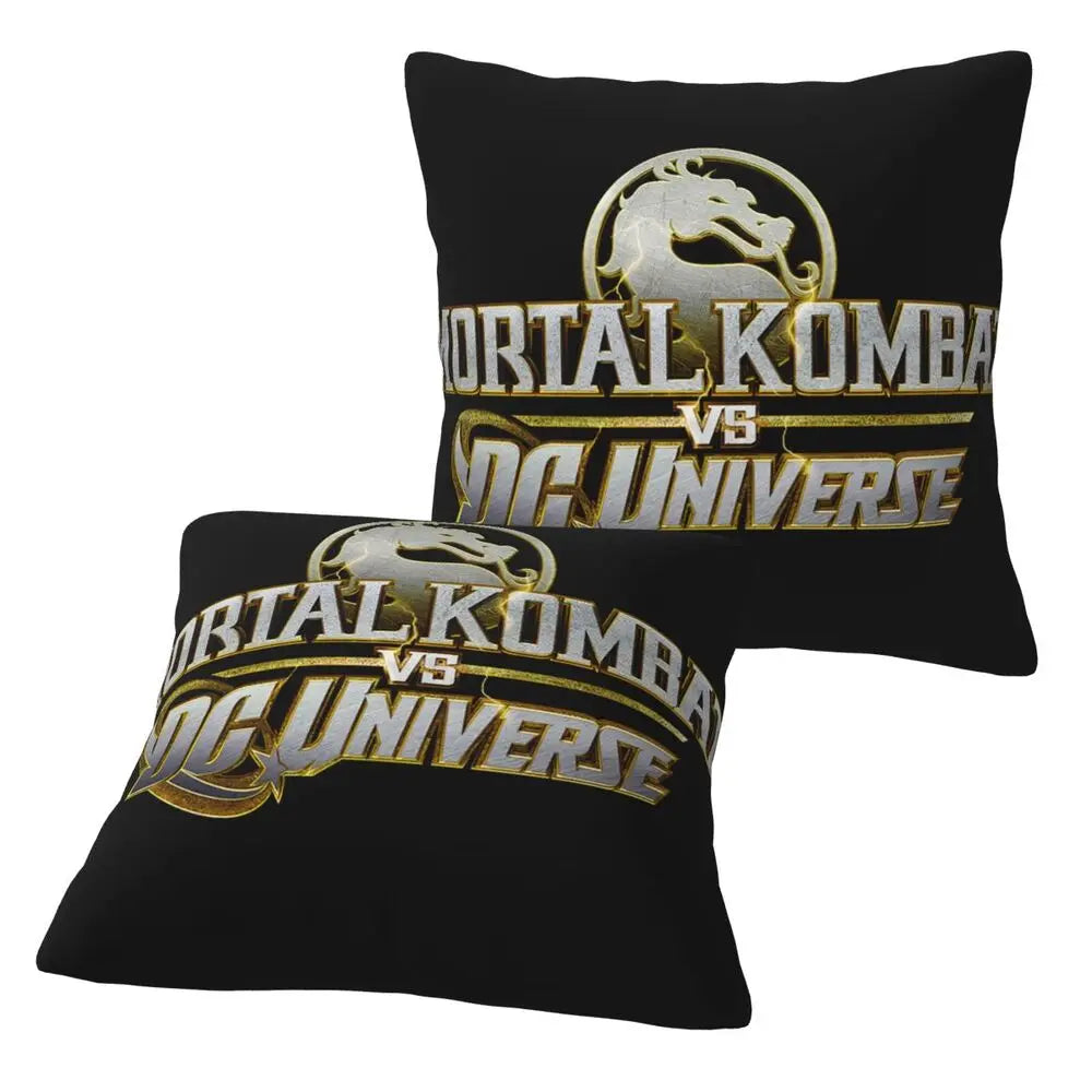 Mortal Kombat Logo 2 pcs Square Pillowcase Pillow Cover Cushion Decor Comfort Throw Pillow for Home Living Room