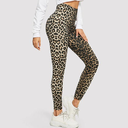 FITTOO Snakeskin Leopard Leggings Women Sanding Pencil Fitness Workout Sports Pant Female Sexy High Waist Women Leggins Push Up