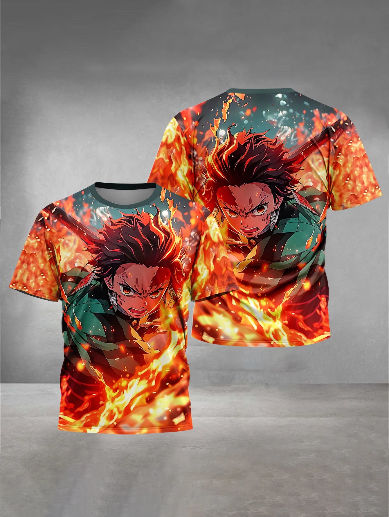 3D Print HOT Anime D-DemonS S-SlayerS Baby Clothing 5 to 14 Years Male Outdoor Clothes for Children Boy Girl Child T-Shirt Top