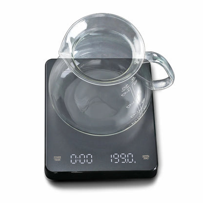 3kg/0.1g Portable Electronic Scales Drip Coffee High Precision Timing Home Kitchen Scales LED Display Tools