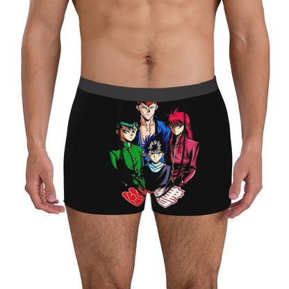 YU YU HAKUSHO Underpants Breathbale Panties Man Underwear Print Shorts Boxer Briefs