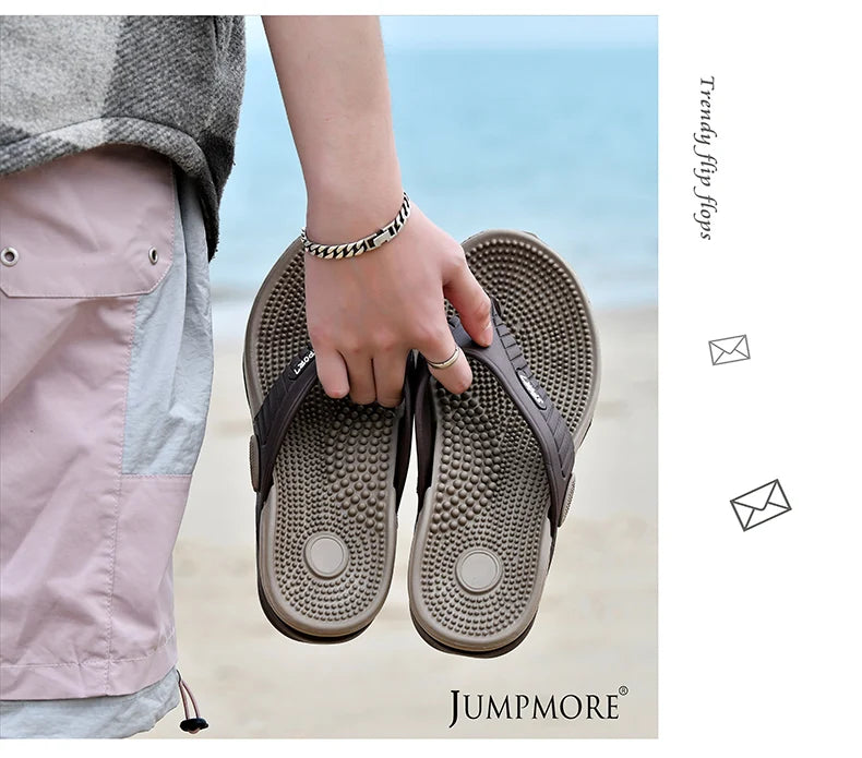 Massage Flip-flops Summer Men Slippers Beach Sandals Comfortable Men Casual Shoes Fashion Men Flip Flops Hot Sell Footwear 2023