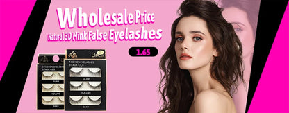 YSDO 3/10 Pairs Cat Eye Lash Wispy Half Lashes Natural False Eyelashes Extensions Fluffy Volume 3D Mink Lashes Makeup Faux Cils