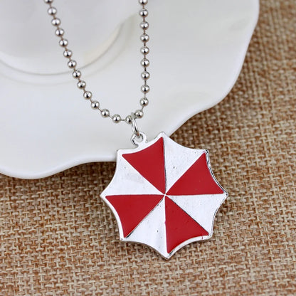 Protective Umbrella Pendant Cosplay Game Resident Evil Fashion Necklace Halloween Accessory Decoration Prop Gift