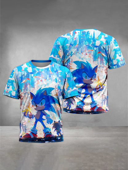 S-Sonic-the Hedgehogs 3D Print Baby Clothing 5 to 14 Years Male Outdoor Clothes for Children Boy Girl Child T-Shirt Top Shirts