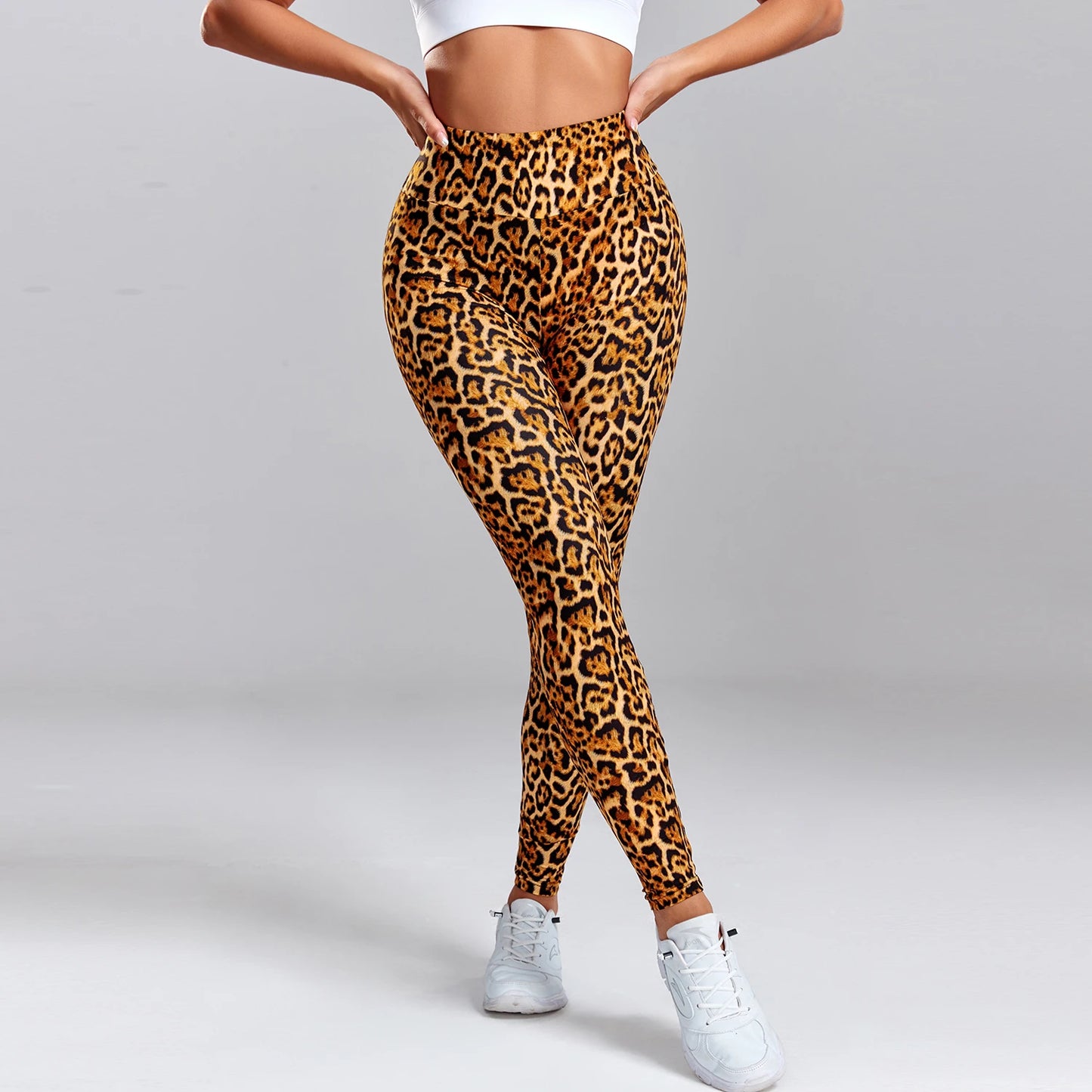 FITTOO Snakeskin Leopard Leggings Women Sanding Pencil Fitness Workout Sports Pant Female Sexy High Waist Women Leggins Push Up