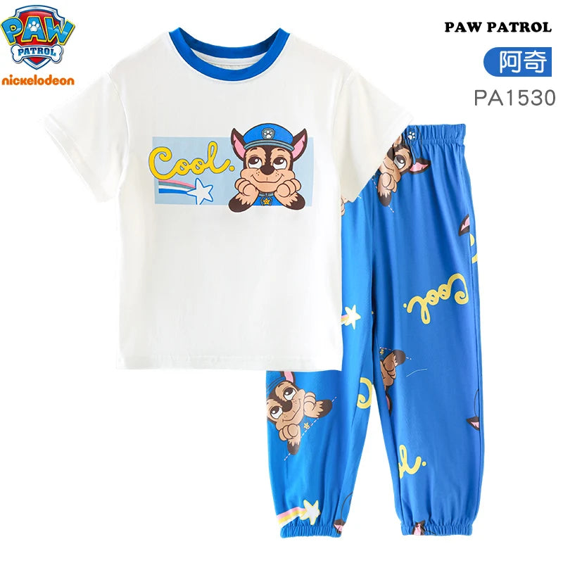 Genuine Paw Patrol Skye Chase Thin Children's Pajamas Sets Spring Summer Cartoon Students Tops Pants Kids Boys girls Sleepwear